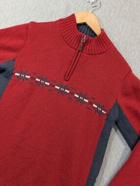 McKinley Winter Knit Sweater Women's Small Red Dry Climate Wind Protector